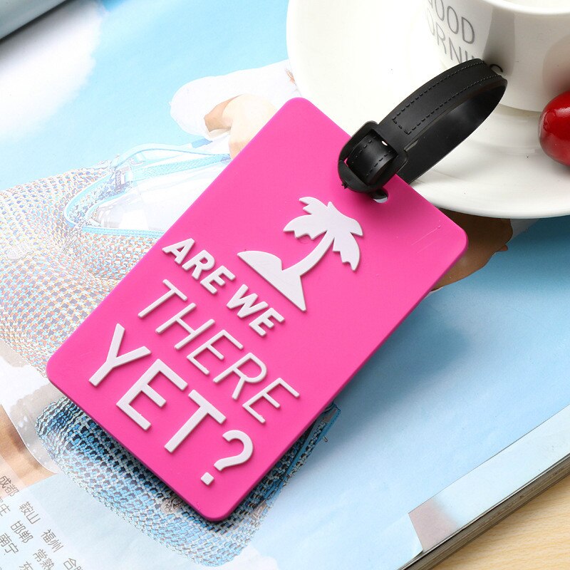 Luggage&bags Accessories Cute Novelty Rubber Funky Travel ID Addres Holder Label Straps Suitcase Luggage Tags: Rose Red