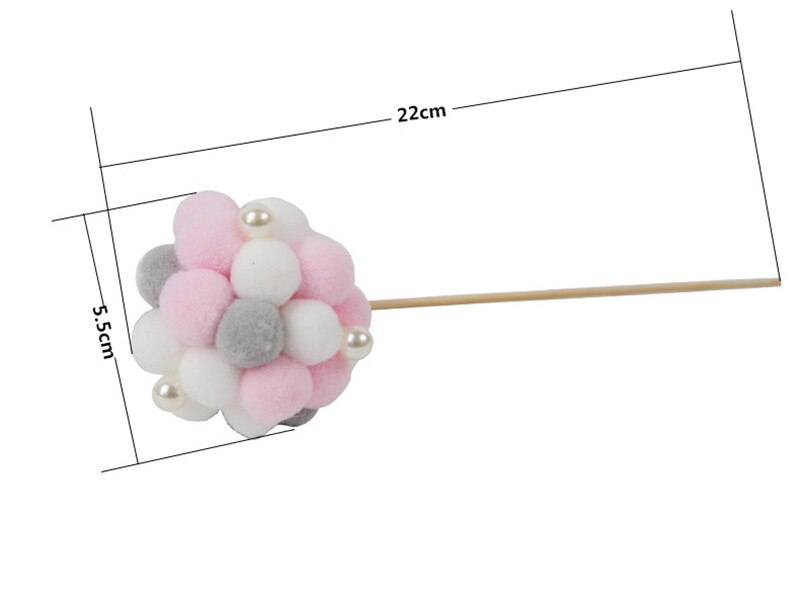 1 sztuk DIY Wykonany ręcznie Macaron pompon kolorowe włosy piłka baner dekoracyjny dekoracja robić pokoju dziecięcego pościel zderzaki dla dziecka akcesoria dla dzieci