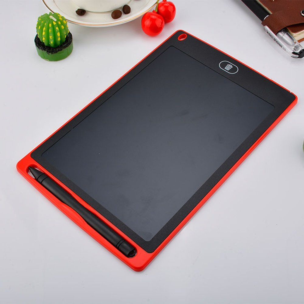 8.5 inch writing drawing board notepad digital LCD graphic board handwritten bulletin board monitor: Red