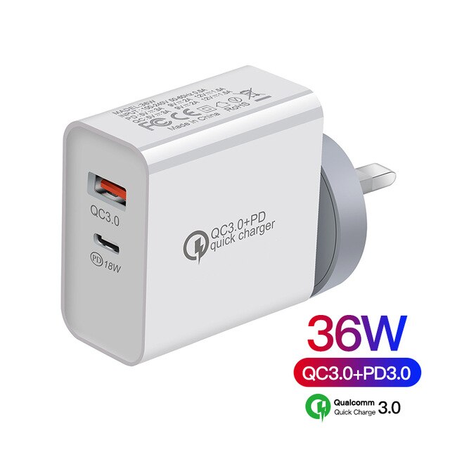 15w rápido qi carregador sem fio para iphone 12 11 xs max xr x 8 3 em 1 estação de carregamento para apple watch 6 5 4 3 2 iwatch airpods pro: Only 36W UK Plug