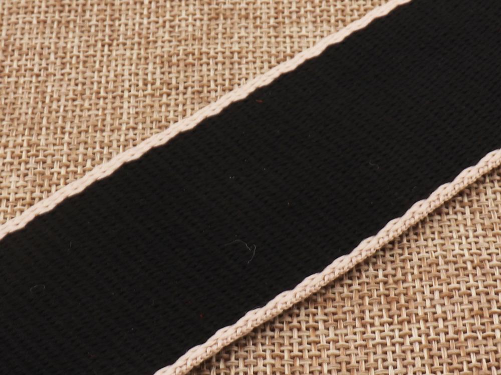 1 1/2 "blødt bæltebælte vævet pungebånd dingle bomuldsvævet bælte nøglering nøglering båndbåndsnorbånd -38mm: 1- sorte