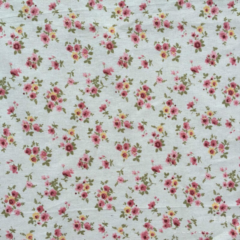 Floral Linen Fabric Printed Cotton And Linen Fabric By Meter For DIY Sewing Crafts Material