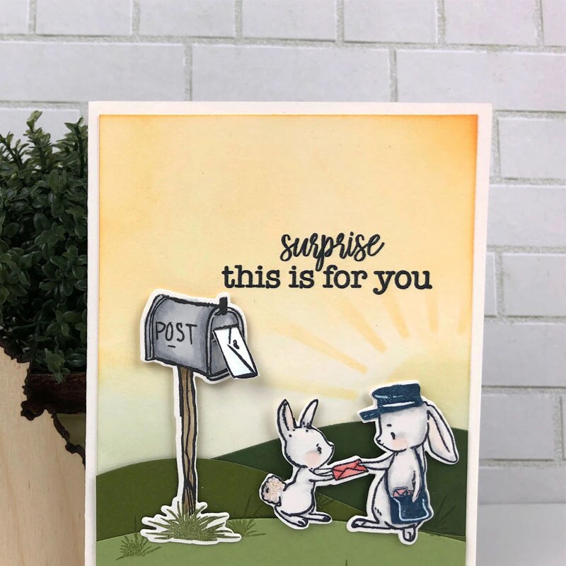 Post Briefträger Klar Briefmarken Koordination Schneiden stirbt für DIY Scrapbooking Karten Silikon transparent Stempels Neue