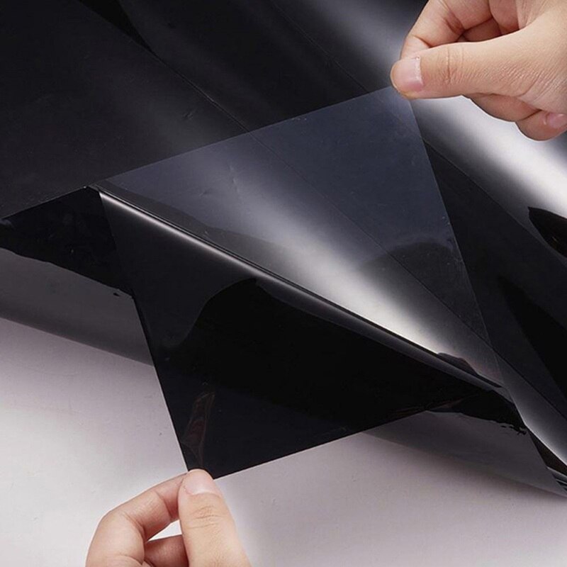 20 VLT Ongesneden Roll Tint Film Window Zwarte Auto Kantoor Glas Niet-Reflecterende Geverfd Film Universele Zonnescherm Glasfolie