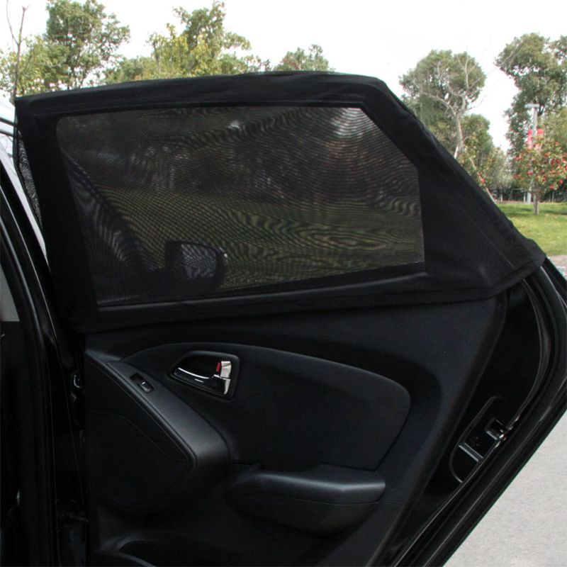 Blok Muggen Zonnescherm Sox Universal Fit Baby Achter Grote Auto Side Window Zonwering Reizen Voor Auto, 1 Paar T8WF