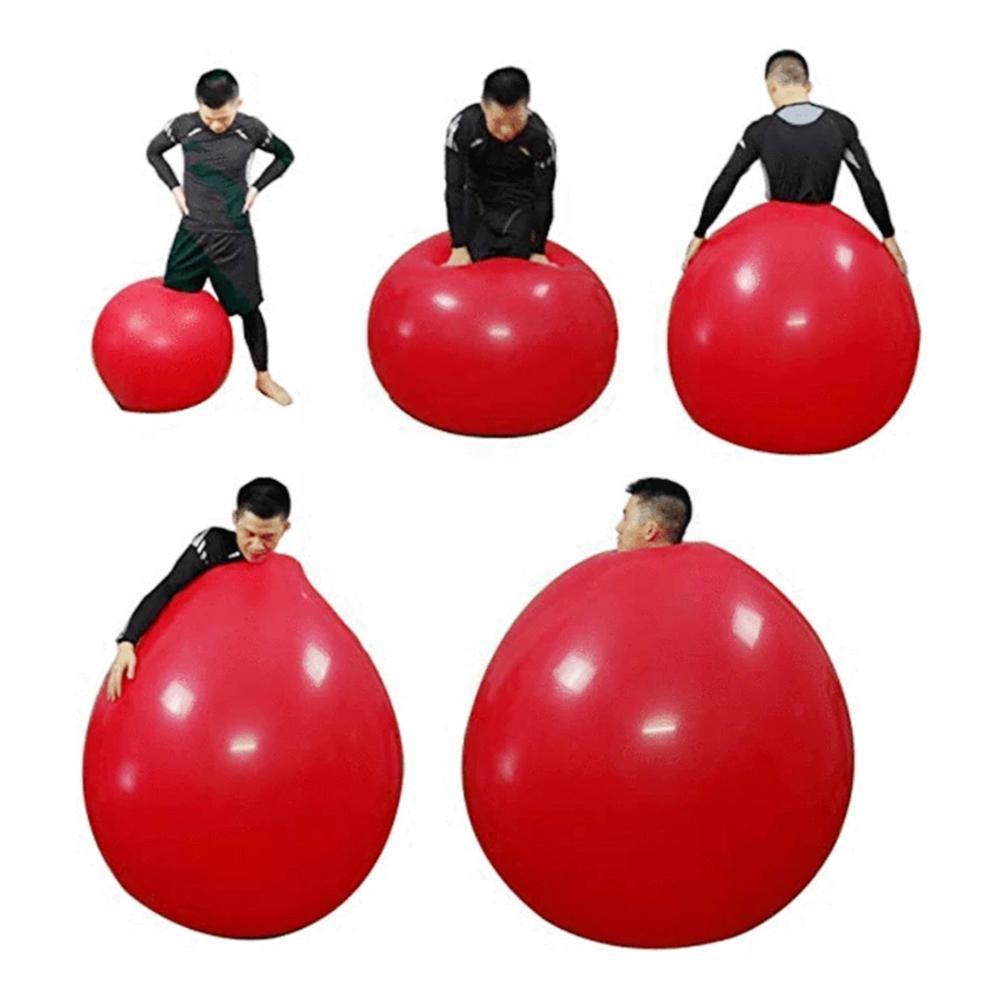 Nieuw 72 Inch Latex Giants Menselijk Ei Ballon Ronde Klimin Spel Ballon Klimmen Grappig For A Ronde Ballon N4S7