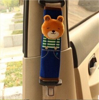 Børnebeskyttelsesseler airbag bilstøtte airbag sikkerhedsseler børnebil sikkerhedsseler skulderpude sød: Bjørn