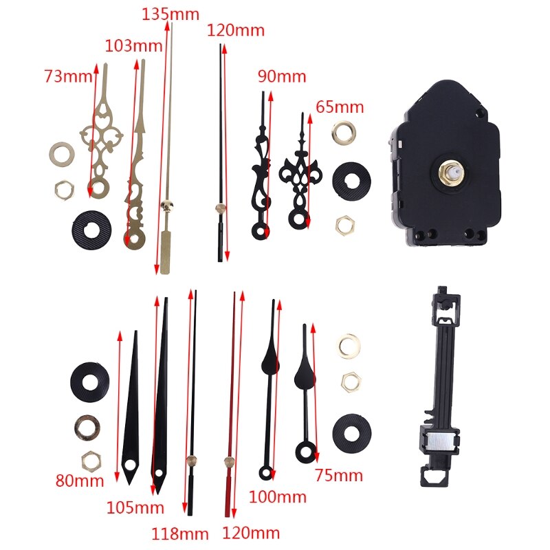 Schweigen Wand Quarz Pendeluhr Bewegung Mechanismus DIY Ersatz Reparatur Kit 62KD