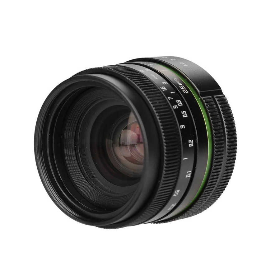 Obiektyw aparatu C mocowanie obiektywu 25mm F/1.8 obudowa CCTV sterowanie ręczne C mocowanie obiektywu akcesoria robić kamery