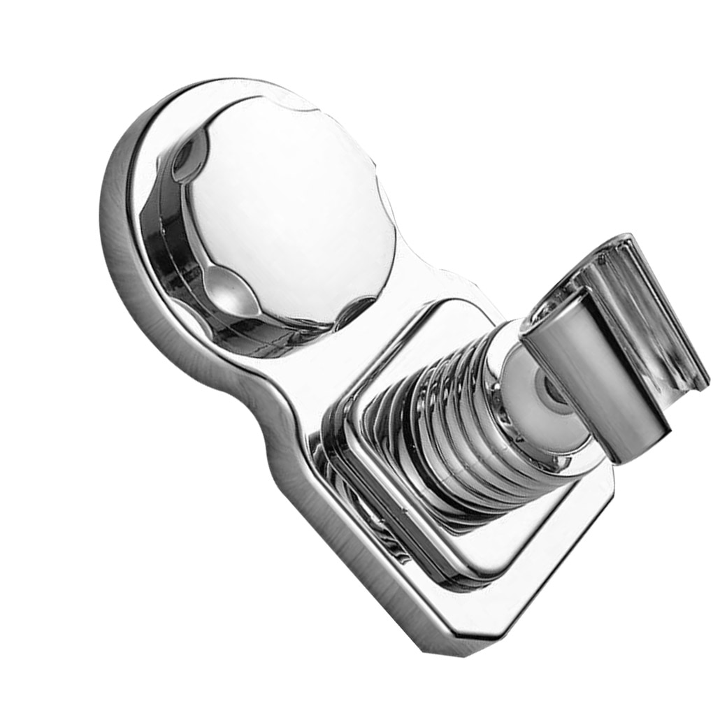 bathroom Shower accessories rain showers holder bath showerhead holder Bracket Punch-free Adjustable water saving Wall Mounted: silver