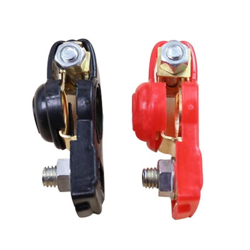 2Pcs Terminal Clamp Easy to Install Long Service Life Metal Terminal Clamp Car Battery Terminal Clamps Fit Most Car Van battery