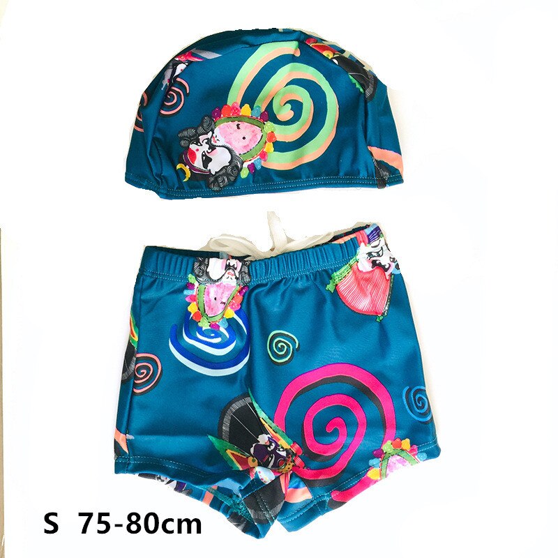 Kids Strand Korte 16-32Kg Jongens Zwembroek Badpak Cartoon Badmode Sneldrogende Korte Strand Korte Zwemmen pak YZN20014: S  75-80cm