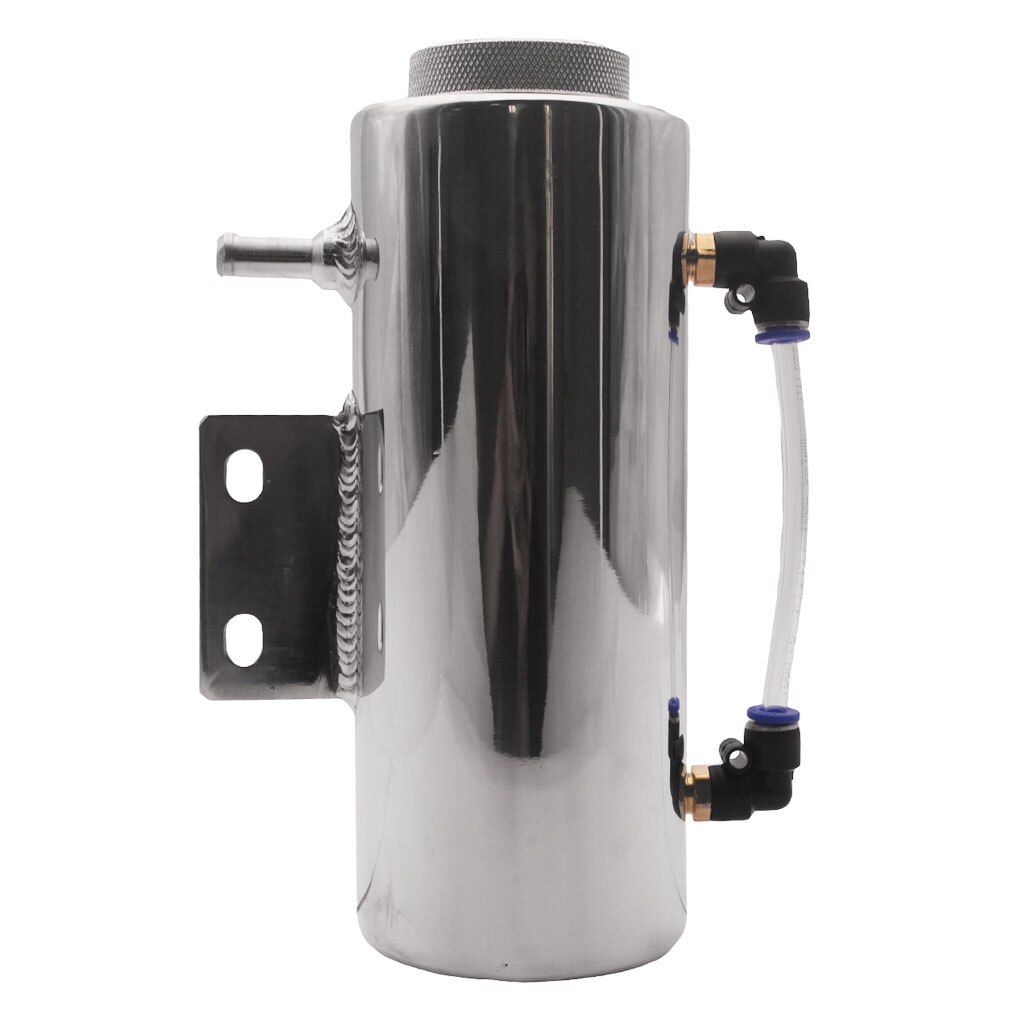Radiador de agua Universal contenedor inoxidable depósito de botella de tanque de desbordamiento de refrigerante