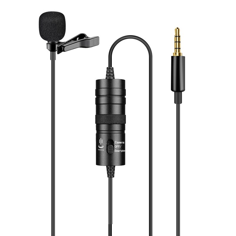HFES YICHUANG 3.5mm Plug Microphone Lavalier Miniature Noise Reduction Mobile Phone Video Recording Small Microphon