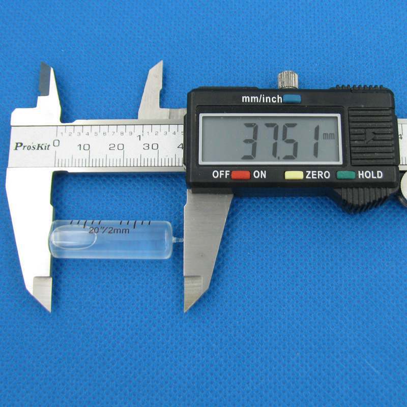 HACCURY 11*34mm 20"/2mm High Precision bubble level Spirit level vial Glass ruler water level tool