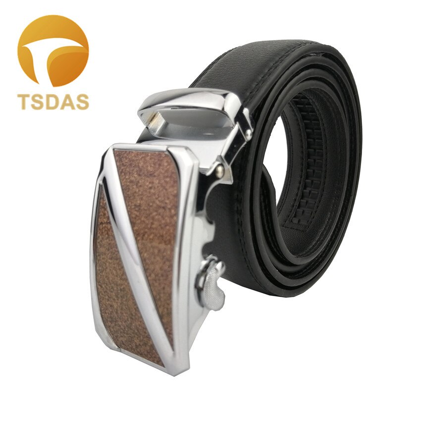 Automatische gesp voor heren leren riem zilver heren riemgesp: Z -7- zwart 2