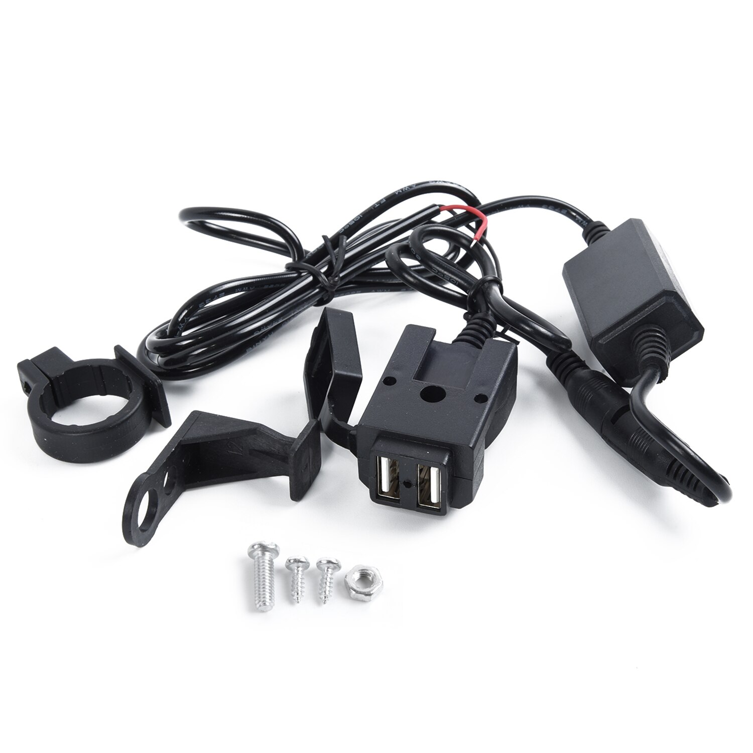Motorcycle Charger Socket Handlebar w/Switch Mounts 12V-24V 12-24V