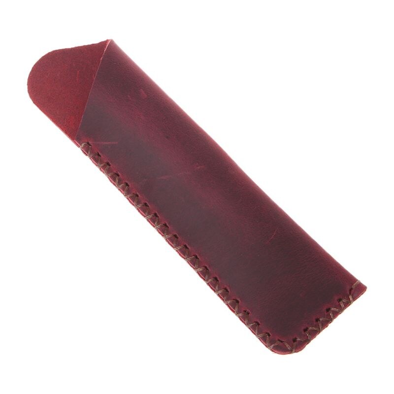 Retro Leather Pen Holder Ballpoint Pen Protective Sleeve Cover Handmade Fountain Pouch For Holding Single Pen For Office: 2