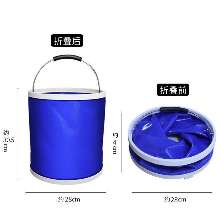 Foldable Car Wash Bucket Portable Washing Buckets Fishing Camping Auto Detailing Oxford Cloth Pail Car Accessories Styling