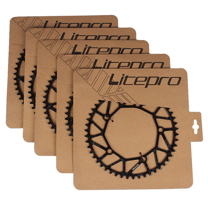 Litepro Lp 130BCD Fiets Kettingblad 50 52 54 56 58T Aluminium Enkele Disc Ketting Wiel Vouwfiets Vierkante gat Crankstel