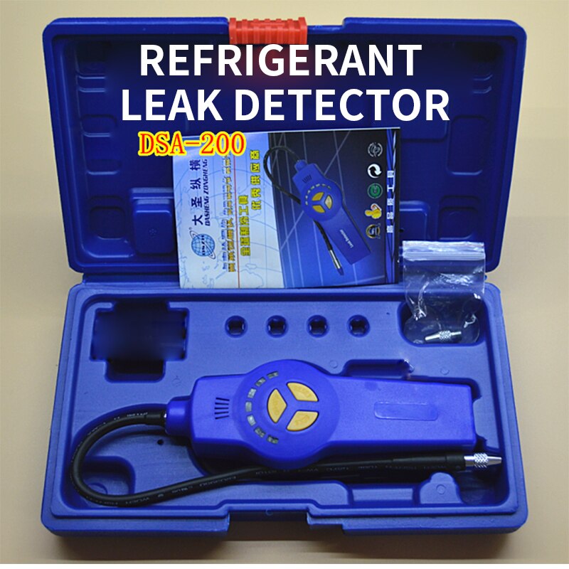 DSA-200 Leak Detector Halogen Leak Detector Automobile Air Conditioning Refrigerant Detector Refrigeration Tool