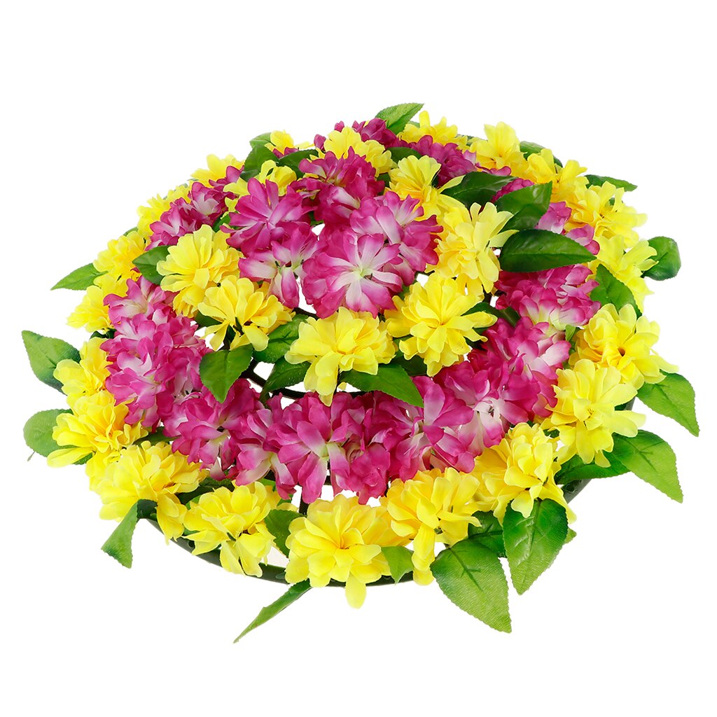 Artificial Wreath Chrysanthemum Funeral Headstone Cemetery Arrangements Memorial Grave Flower