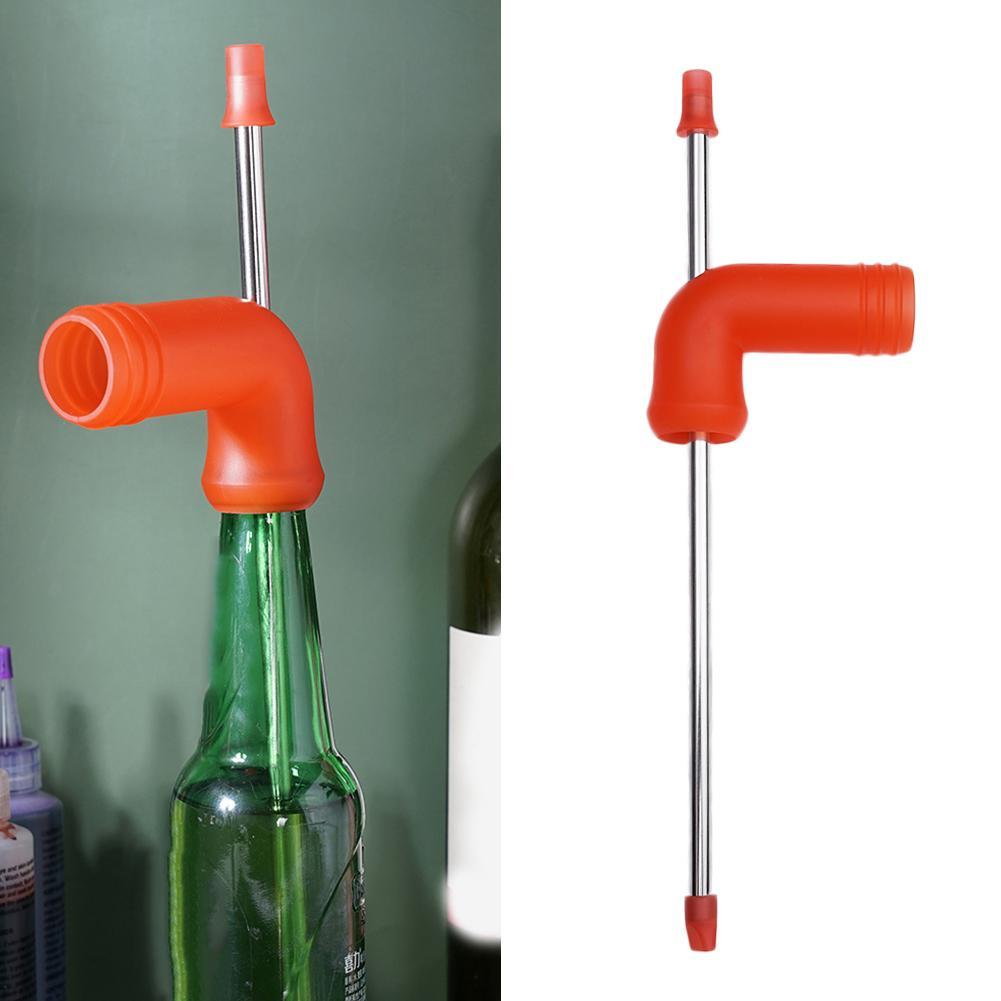 Öl snorkel halm öl bong tratt slammer festivaler party bar dricksverktyg dubbel öl snorkel dispenser