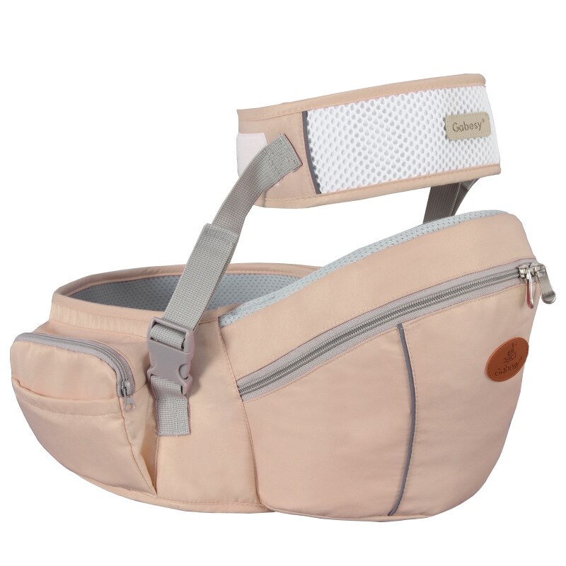 Baby Carrier Waist Stool Walkers Baby Sling Hold Waist Belt Backpack Hipseat Belt Kids Adjustable Infant Hip Seat Breathable: Beige