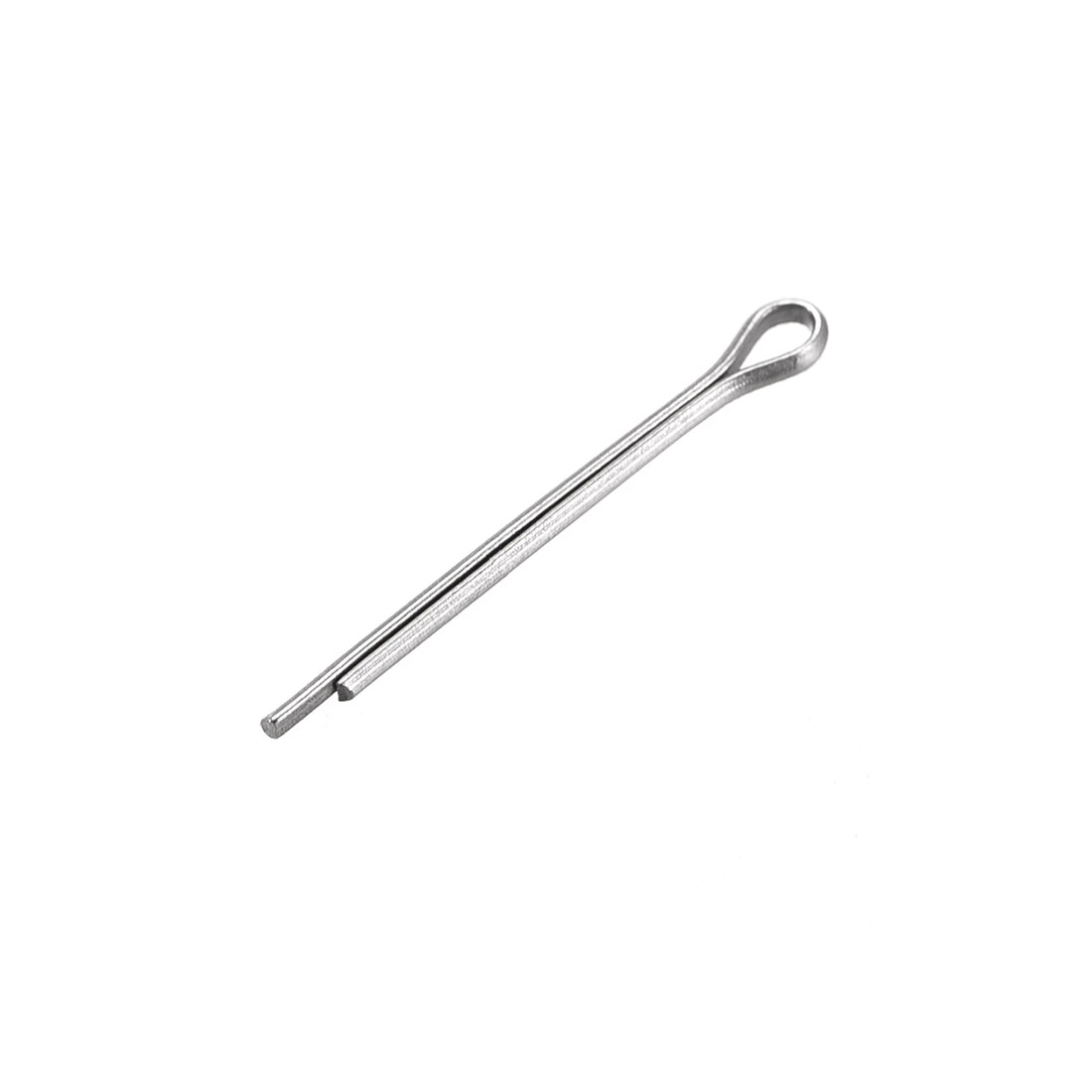 Uxcell 30 Uds pasador de hendidura dividido-1mm x 12mm 304 Acero inoxidable 2 puntas tono plateado para uso doméstico DIY