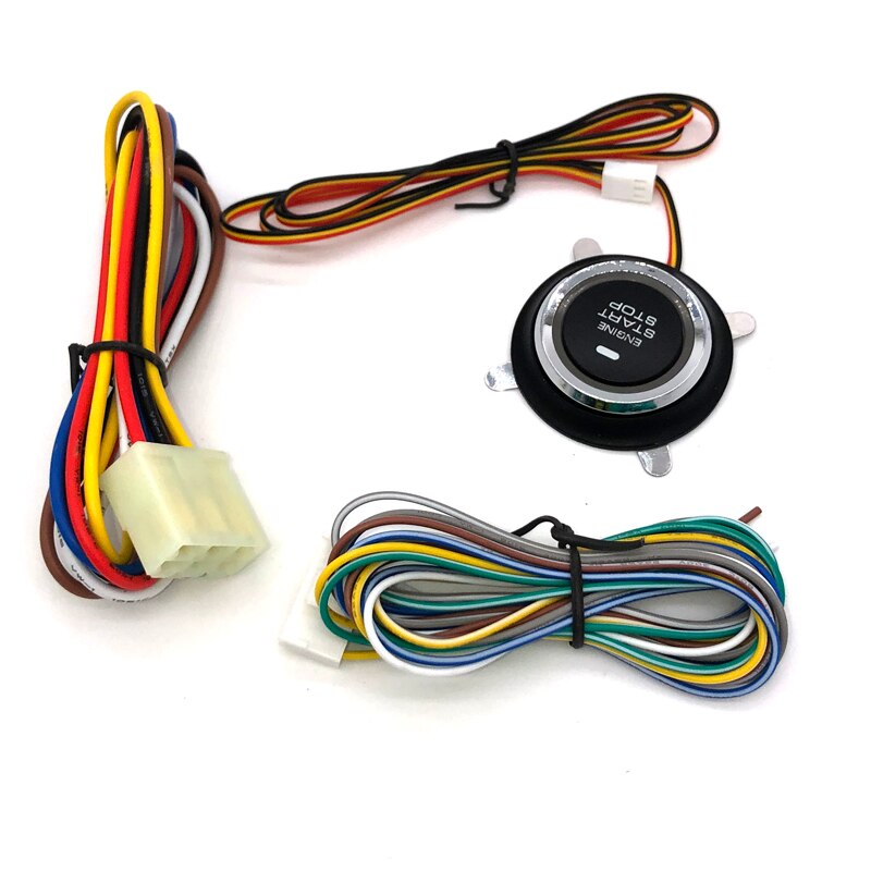EFHIPS Auto Car Start Stop Engine Push Start Button RFID Lock Ignition Starter Keyless Entry Anti-theft System Car Alarm