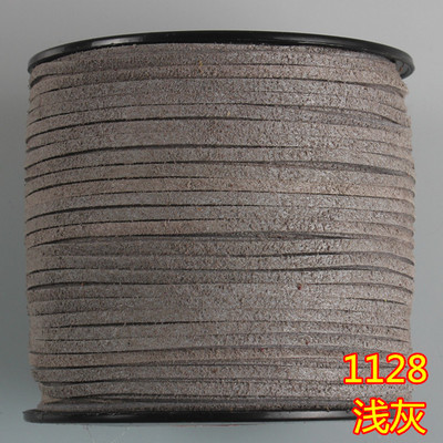 Black White Brown 100 Meters 3mm Flat Faux Suede Velvet Korean Leather Cord String Rope String Lace Jewelry Finding for DIY Chok