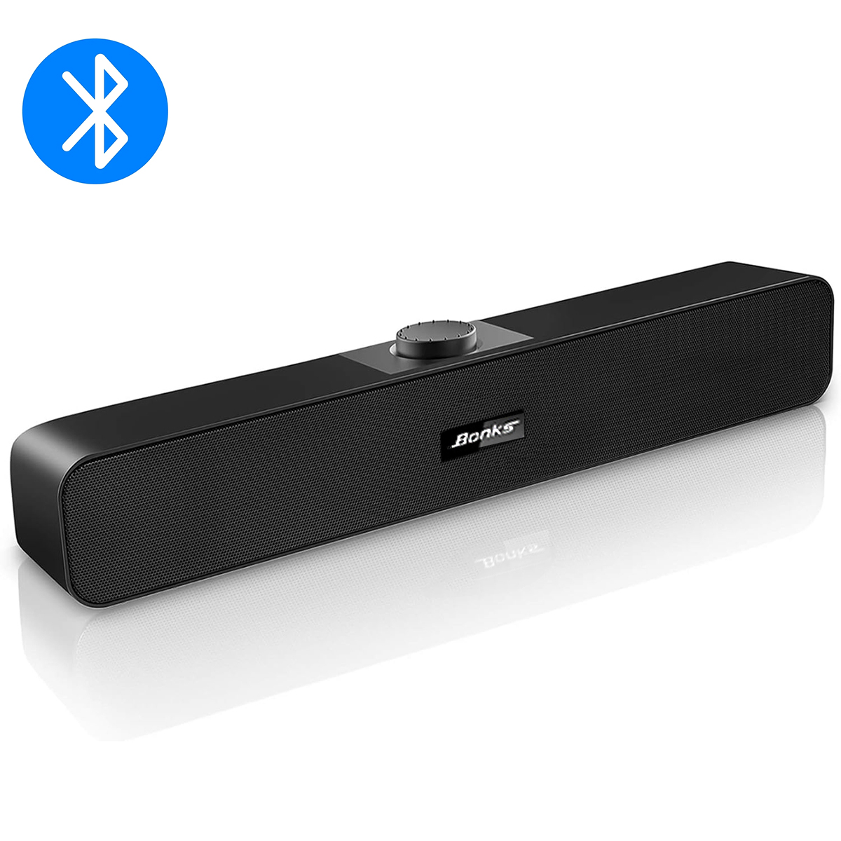 Computerlautsprecher mit 3,5 mm Aux, kleine PC-Lautsprecher mit USB, kabelgebundener USB-Schreibtisch-Lautsprecher, USB-Soundbar für Monitor