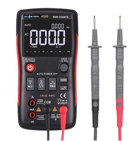 Digital Auto Range Portable Multimeter 6000 counts Backlight Ammeter Voltmeter Ohm English/Russian user manual