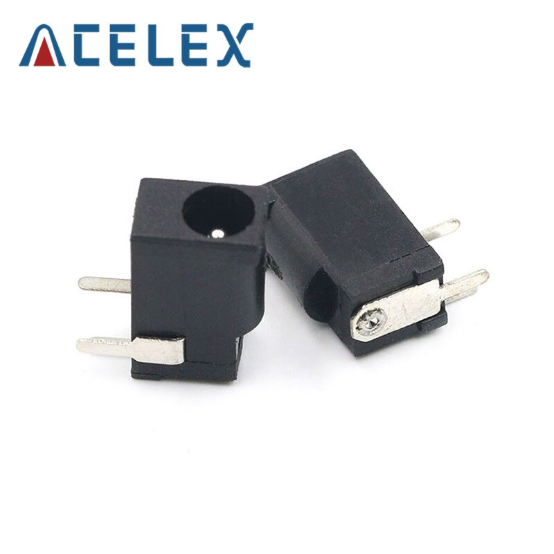 10PCS DC Power Connector pin 2.1x5.5mm Female Plug Jack + Male Plug Jack Socket Adapter PCB Mount DIY Adapter Connector 2.1X5.5: Female Jack 10 type4