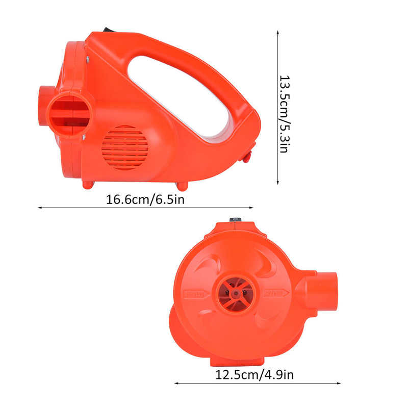 8216 2000mA 80W Electric Air Pump Lithium Battery Portable Blower for Inflatables Air Mattress 110-240V EU Plug