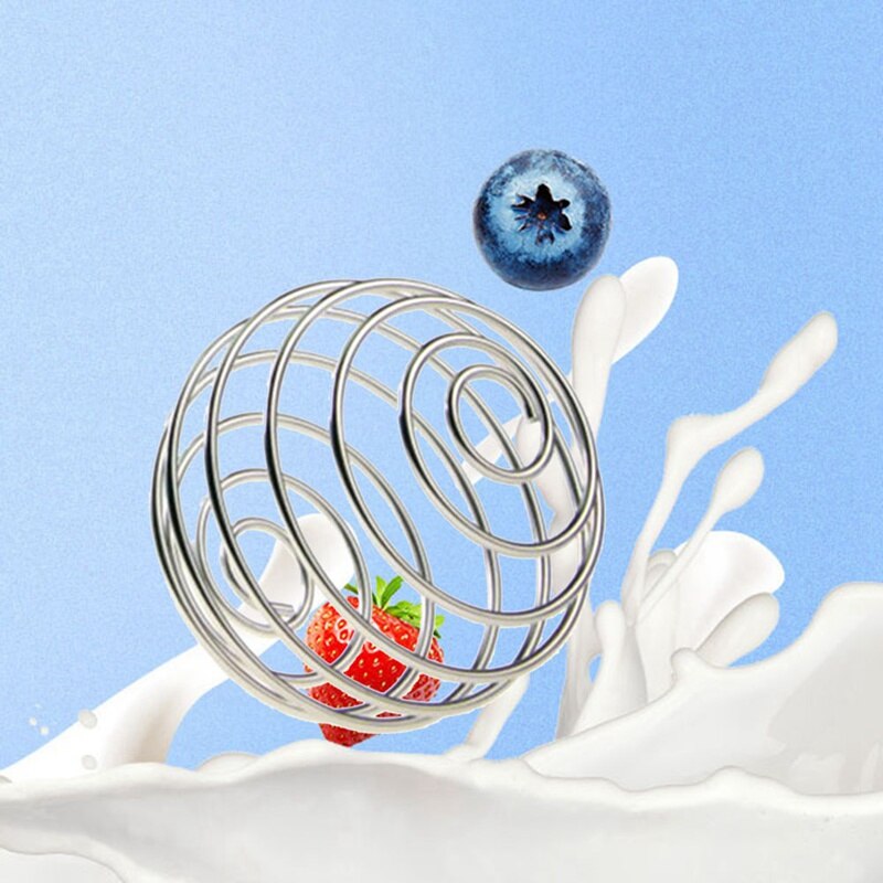 Milkshake Protein Shaker Ball Wire Mixer Mixing Whisk Stainless Steel Spring Balls Mixing Ball Kitchen Tools