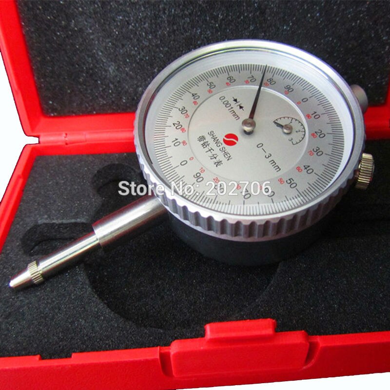 0-3mm 0.001mm micron dial indicator 3mm shockproof indicator dial indicator gauge