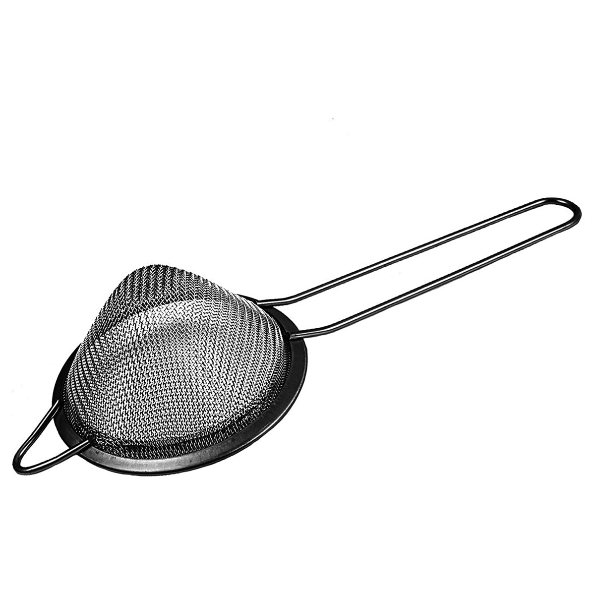 304 Stainless Steel Conical Cocktail Strainer for Beer Juice Coffee Oil Strainers Bar Tools Cocktail Fine Mesh Spoon Strainer: Black