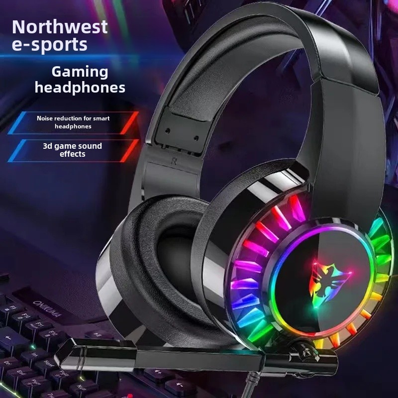 G607 Bedrade gamingheadset Neutraal 7.1-kanaals Esports-gefactureerd met microfoon voor meeslepende audio-ervaring: Blauw