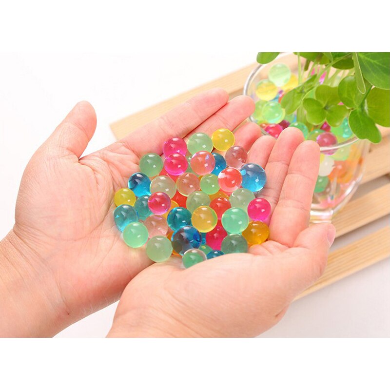 1000pcs Crystal Soil Hydrogel Gel Polymer Water Beads Decoration Plant Growing Water Balls Home Decor