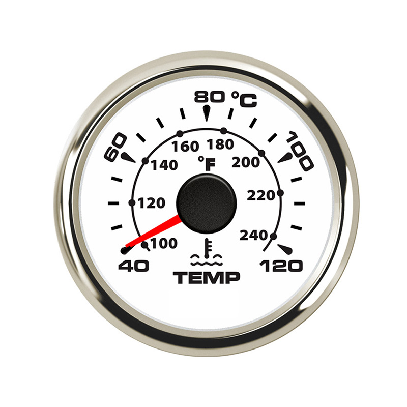 Water Temperature Gauge 52mm 40-120 Degree Water Temp Meter Auto Device Sending Unit For Car Ship Motorcycle Marine Boat: WS