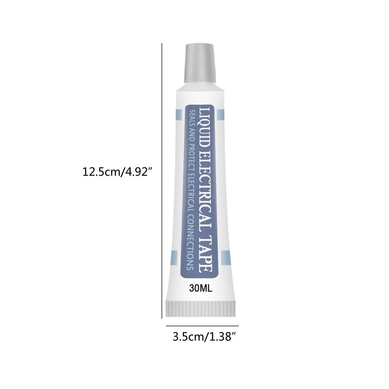 N0HB 30ml płynna izolacja taśma elektryczna 2 kolory płyta lampy elektroniczny uszczelniacz szybkoschnące izolacja wodoodporna płynna taśma