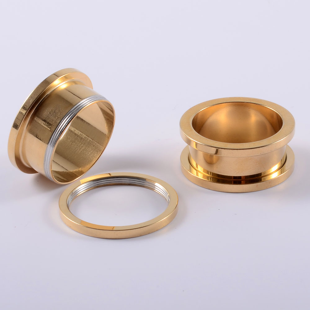 2PC Chirurgisch Staal Oor Tunnels Stekkers Piercing Oor Meters Brancards Expander Body Piercing Sieraden 1.6-22mm