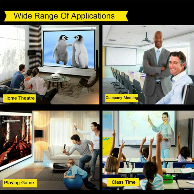 Mini lcd projektor projektion 7000 lumen full  hd 1080p hemmabio usb av hdmi kompatibel