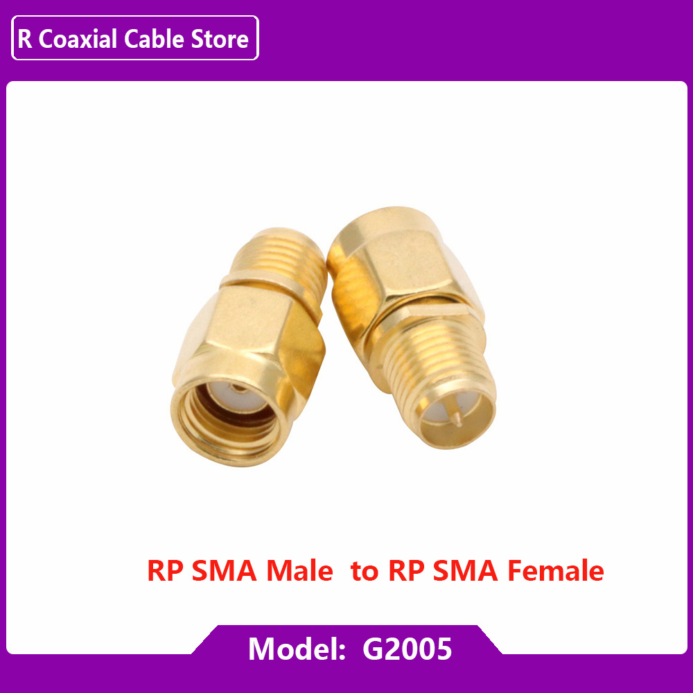 Adaptador macho y hembra SMA macho y hembra, convertidor de conector de barril de tuerca de acoplamiento coaxial RF, MMCX/MCX, 1 ud.: G2005