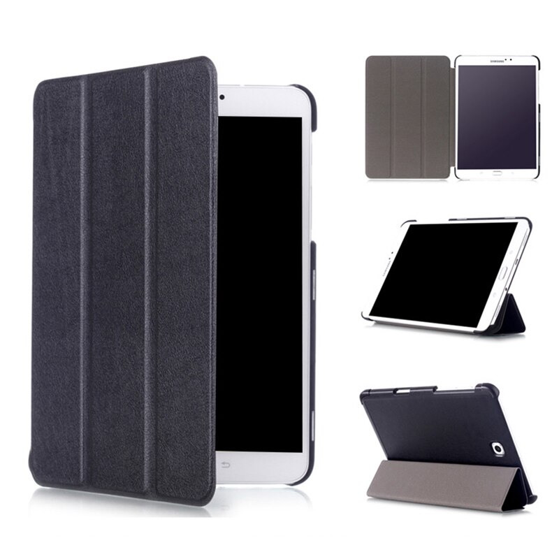 Tab  s2 9.7 skal skal sm -t813 t819 smal smart fodral till samsung galaxy tab  s2 9.7 sm-t810 t815 surfplatta med automatisk viloläge/väckning: Svart