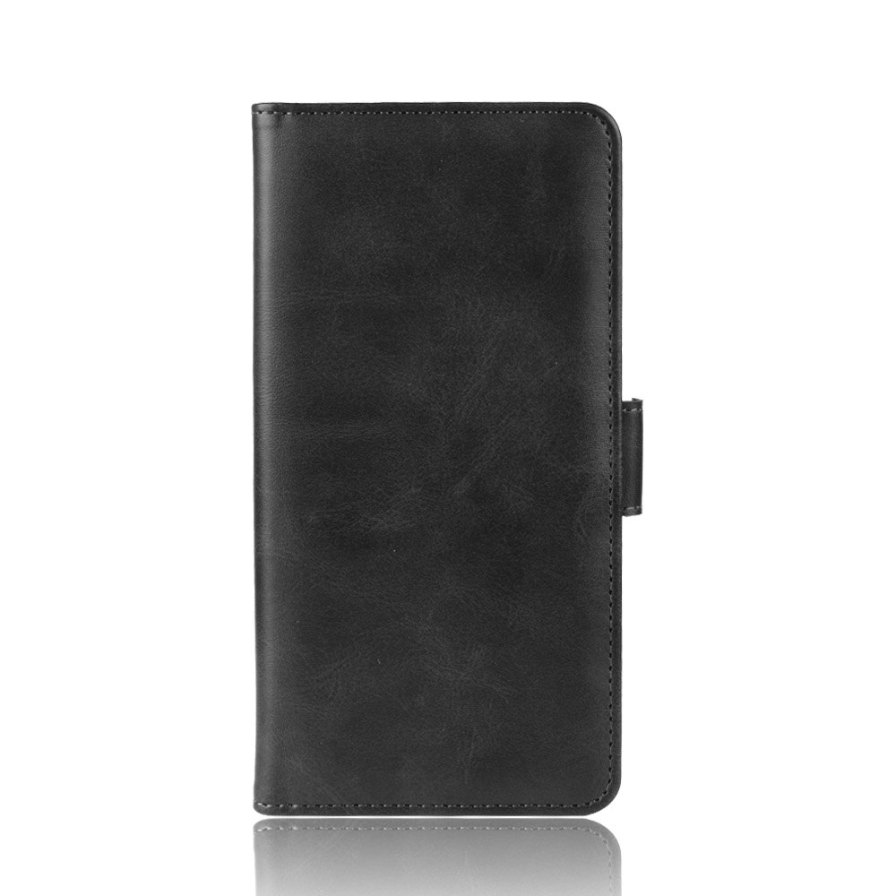 Coque portefeuille en cuir à rabat pour ZTE Libero 5G, étui de téléphone Vintage à aimant: Black