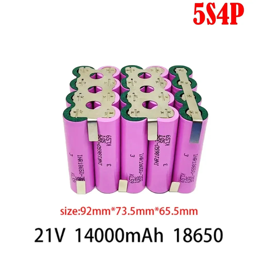 35E 18650 3500/7000/10500/14000mAh 2S 3S 4S 5S 6S/1P 2P 7.4V 12.6V 14.8V 18V 25.2V for screwdriver battery welding battery pack: Clear