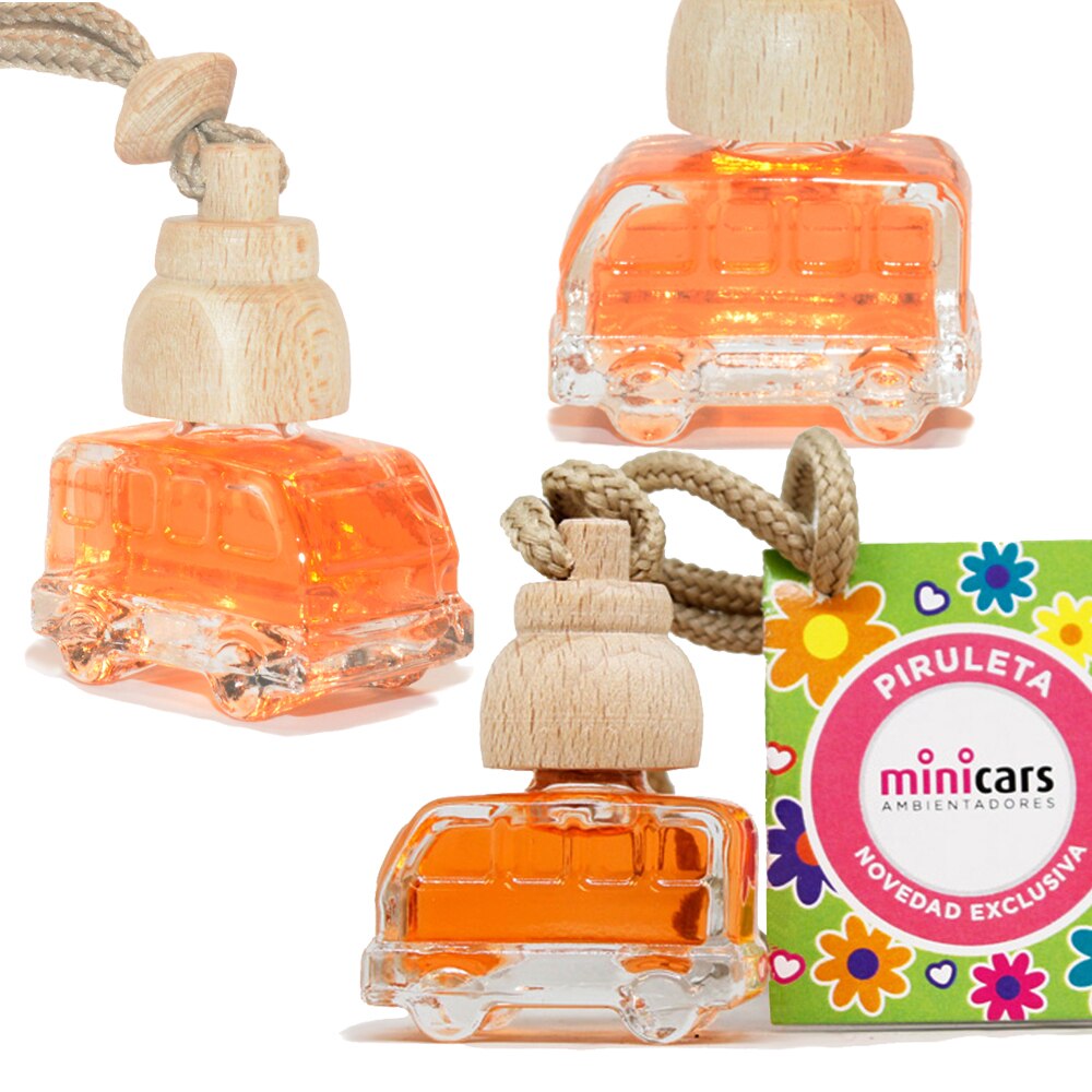 Minicars - 3 Ambientadores para Coche PIRULETA - VAN 7ml - Deliciosa Fragancia