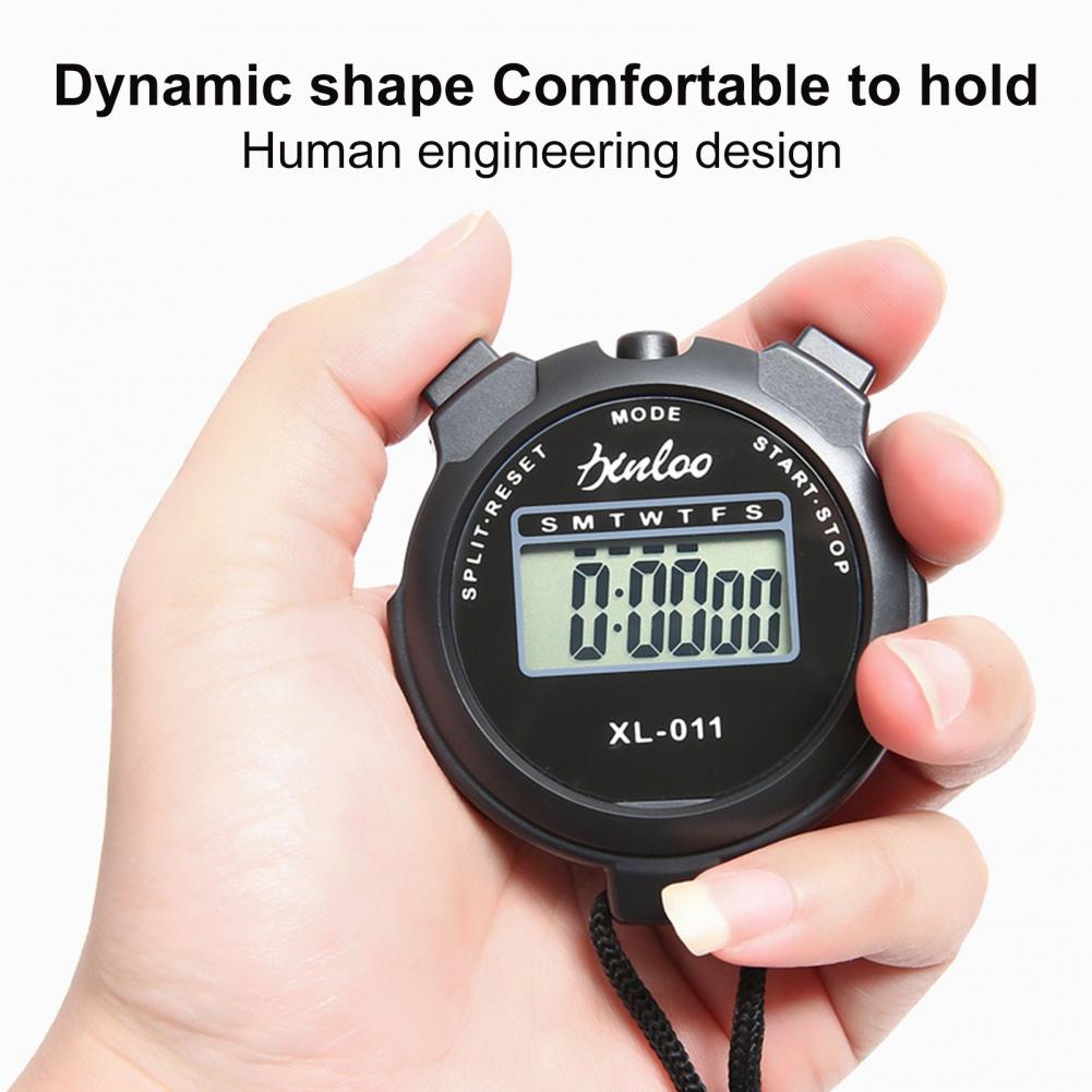 Digital Stopwatch Waterproof Compact Size Sports Timer Simple Operation Silent Stopwatch Timer Chronograph Devices